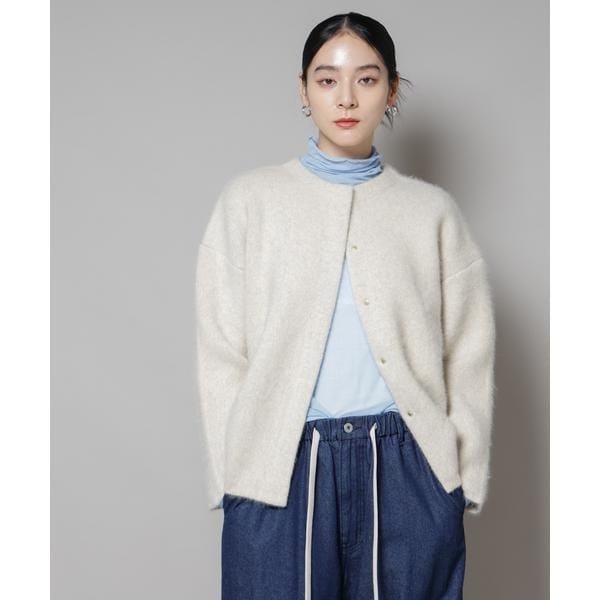 JJMERCER (ジェイジェイマーサー) 別注Vネックバックロゴニット