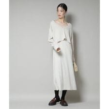 ニットキャミワンピース×クロップドVネックニット セット