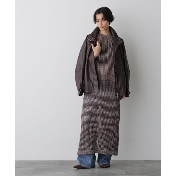 STEVELOUR」シャイニーレースニットワンピース | ナノユニバース(NANO