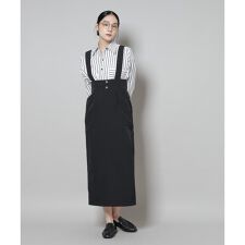 サスペンダー付きIラインジャンパースカート