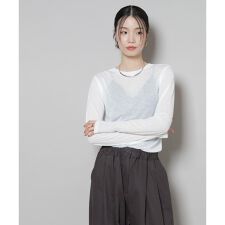 前後2wayシアーフライスカットトップス