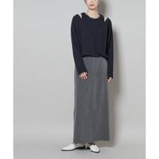 ナノユニバース(NANO universe)のスーツライクIラインロングスカート