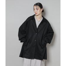 フェイクスエードAラインミドルコート