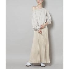 ナノユニバース(NANO universe)のフェイクスエードプリーツスカート(セットアップ可)