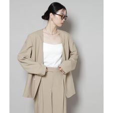 ナノユニバース(NANO universe)のカラーレスワイドショルダージャケット(セットアップ可)