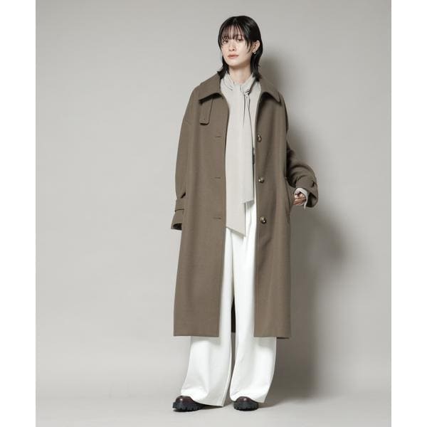 823y*美品 ナノユニバース LA TORRE ダブルフェイスオーバーコート. 823y*美品 ナノユニバース LA TORRE ダブルフェイスオーバー