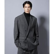 DELEGANTE グレンチェックW-Brethted ジャケット（セットアップ可）