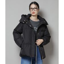 ナノユニバース(NANO universe)の撥水加工 フードショートダウンコート