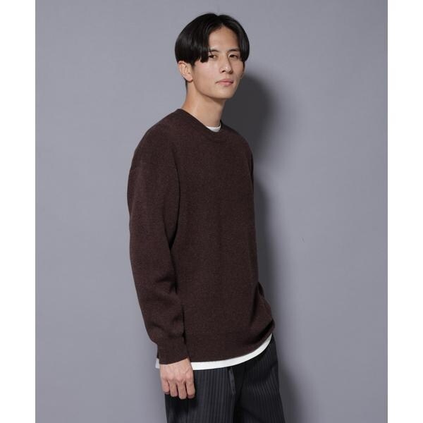 ウールカシミヤクルーネックプルオーバー | ナノユニバース(NANO