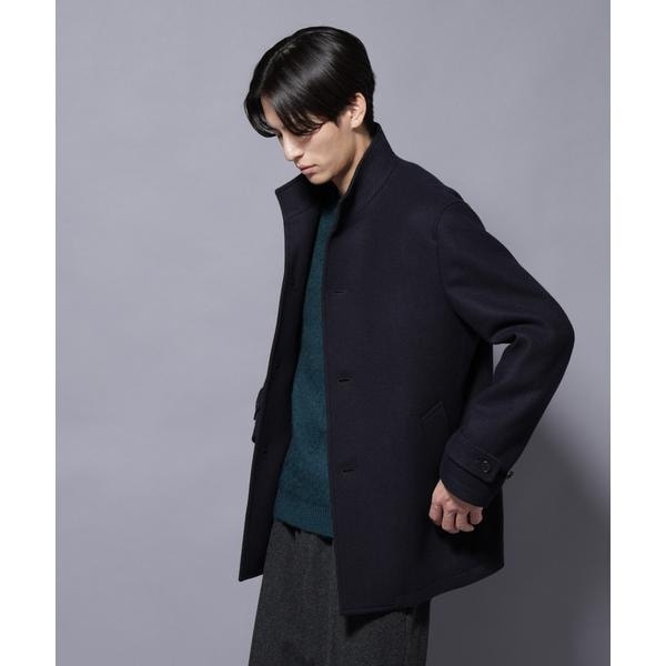 ウール／Nメルトンスタンドカラーコート | ナノユニバース(NANO