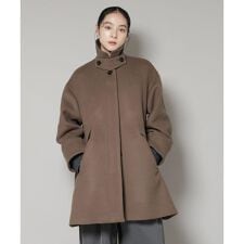 WooLoop Aラインステンカラーミドルコート