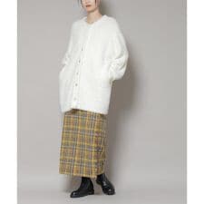 ナノユニバース(NANO universe)のチェックフリンジラップ風スカート(セットアップ可)