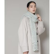 ミックスカラーニットストール