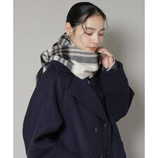カシミヤチェックストール