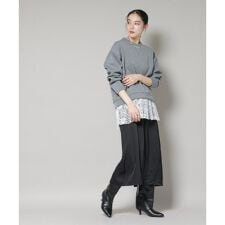 レースレイヤードセットワンピース