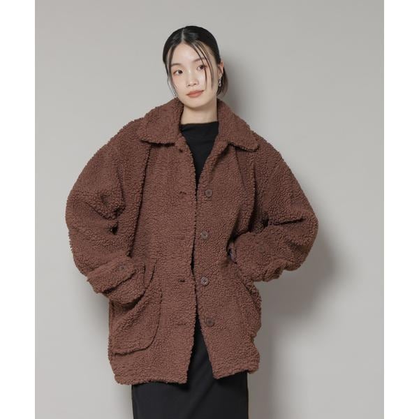 [�}���C]UNIVERSAL OVERALL�^BOA HALF COAT/�i�m���j�o�[�X�iNANO universe�j �u���E��