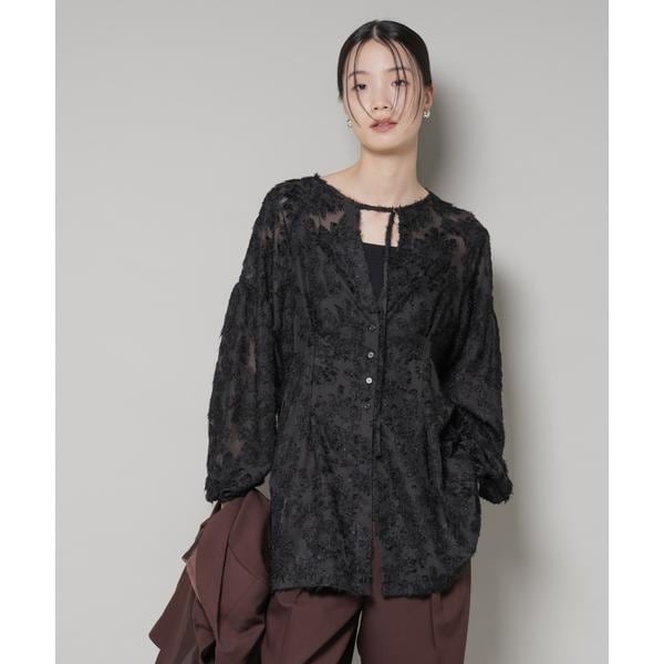 ショルダーギャザーブラウス | ナノユニバース(NANO universe