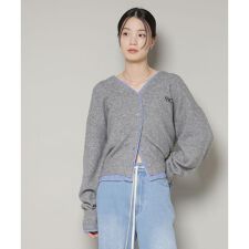 PENNEYS別注TheFOXバイカラーVネックカーディガン