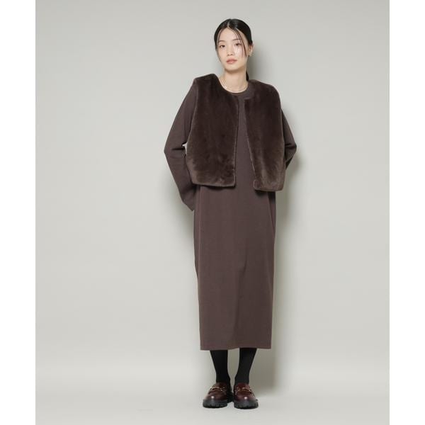 ナノユニバース（NANO universe）/ファーベスト×ワンピース アンサンブルセット ファーベスト×ワンピース アンサンブルセット | ナノユニバース(NANO