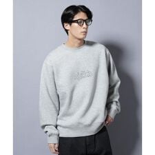 「NJ／CLUB」裏起毛 ジャージークルーネックスウェット