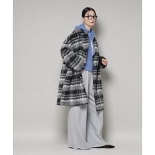 ナノユニバース(NANO universe)のシャギーチェックコート