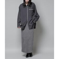 ナノユニバース(NANO universe)の起毛リブカットタイトロングスカート