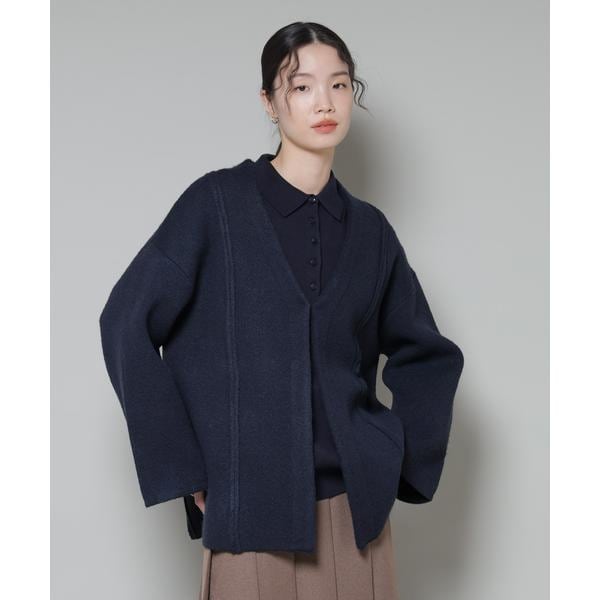 総針ニットジャケットカーディガン | ナノユニバース(NANO universe