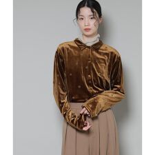 刺繍ベロアカットシャツ(セットアップ可)