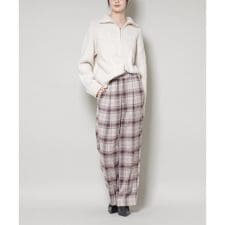 オンブレーチェックタックパンツ(セットアップ可)