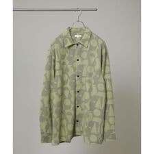 NORMANBROS別注 プリントワッフルシャツ 長袖