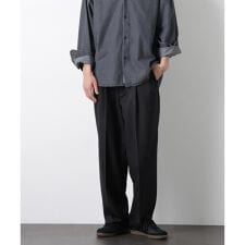 「大人のワイドパンツ」ドライギャバワイドイージースラックス