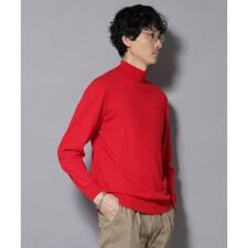 カシミヤミックスタートルネックニット