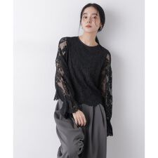 レーススカラップブラウス