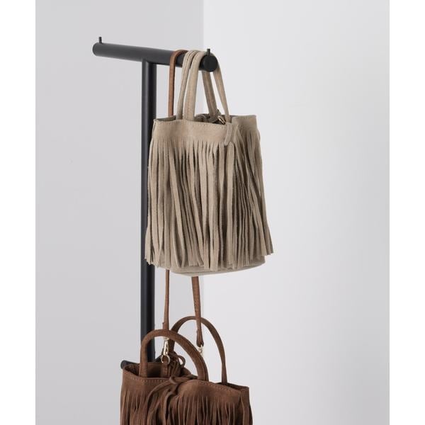 フレディエミュ（fredy emue）/【AULENTTI/オーレンティ】スエード巾着チェーンショルダーバッグ AULENTTI/オーレンティ】スエード巾着チェーンショルダーバッグ