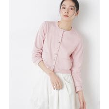 強撚コットンコンパクトカーディガン