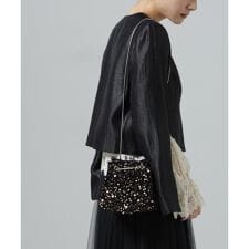 スパンコール巾着バッグ