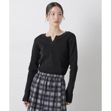 洗濯機洗い可スポンディッシュニット前後2wayトップス