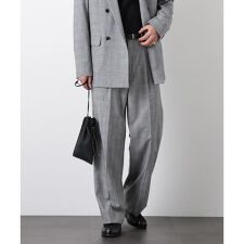 グレンチェックストレートパンツ（セットアップ可）