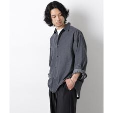 「OtoNANO」大人のワイドシャツ デニムシャツ 長袖