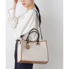 バイカラーキャンバスバッグ