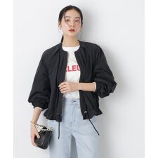 ノーカラードロストタックブルゾン