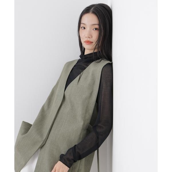 多機能サイドベルトミドルジレ(セットアップ可) | ナノユニバース(NANO