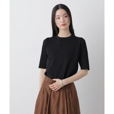 洗濯機洗い可UVカット接触冷感半袖ニット