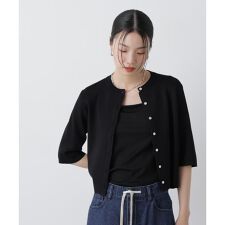 洗濯機洗い可UVカット接触冷感半袖カーディガン