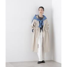 撥水&花粉ガード ドロストノーカラーコート