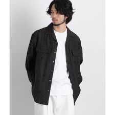 サイレントフラワージャガード オーバーシャツ