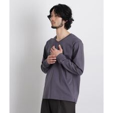アンチスメルVネックTシャツ 長袖