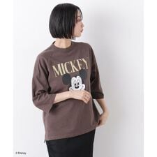 GOOD ROCK SPEED／ Mickey ／ 7／S T-Shirt Brown