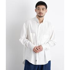 「FRENCH LINEN」リネンコットンスタンドシャツ