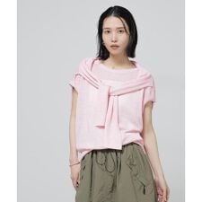 European Flax 2wayフレンチスリーブニット